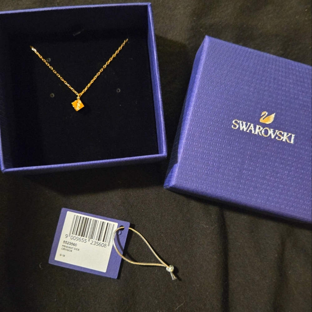 Swarovski dice necklace